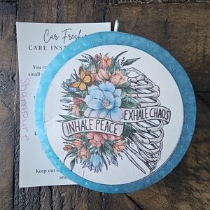 "Inhale Peace Exhale Chaos" Car Freshie